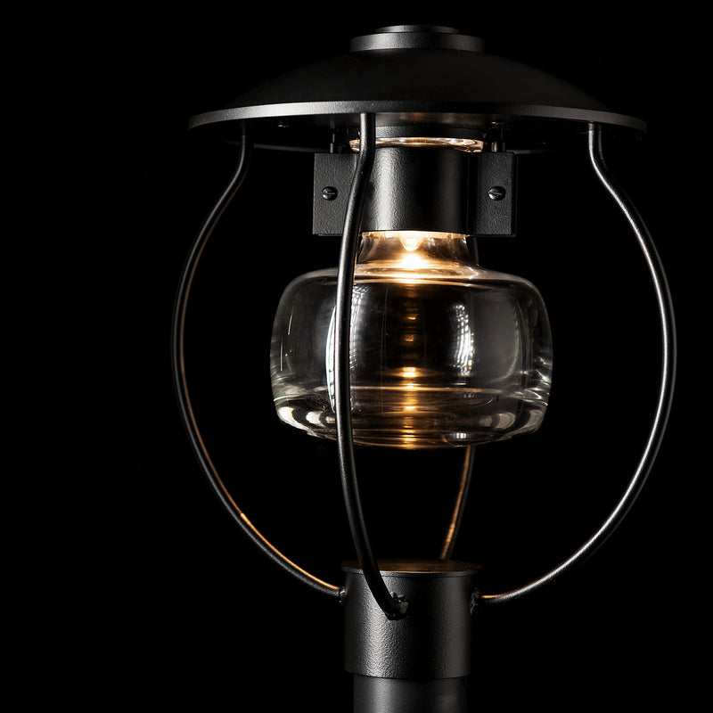 Hubbardton Forge 344810-SKT-80-ZM0447 One Light Outdoor Post Mount, Coastal Black