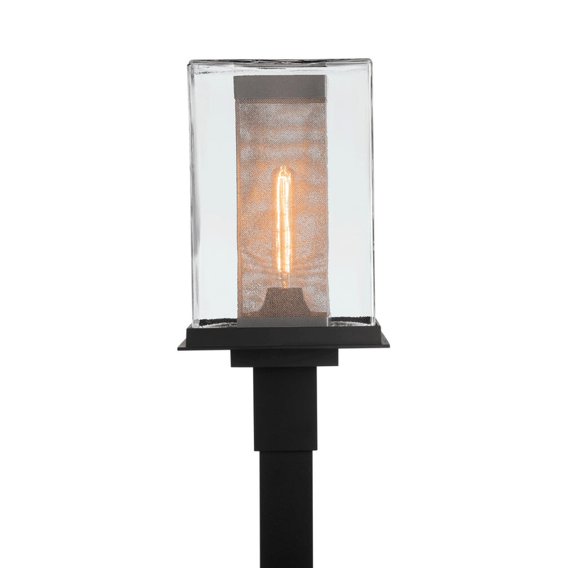 Hubbardton Forge 344850-SKT-80-72-ZM0084 One Light Outdoor Post Mount, Coastal Black
