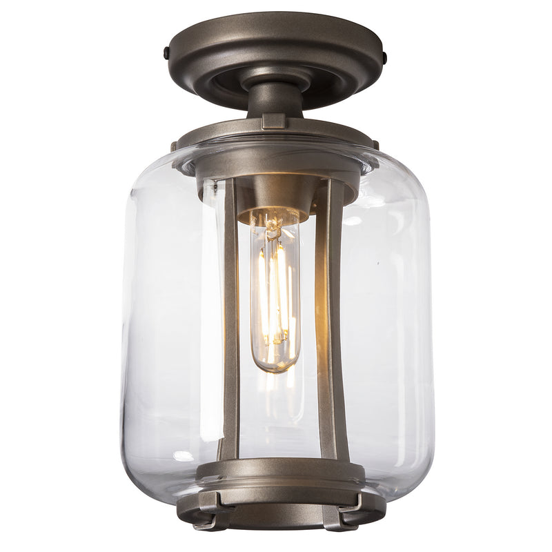 Hubbardton Forge 352551-SKT-14-ZM0723 One Light Outdoor Semi-Flush Mount, Coastal Oil Rubbed Bronze