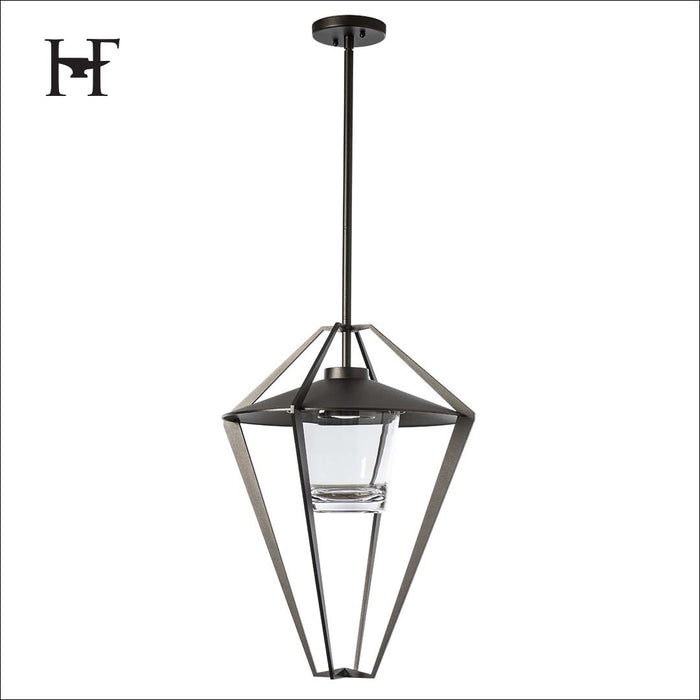 Hubbardton Forge 362651-SKT-MULT-14-ZM0727 One Light Outdoor Pendant/Semi-Flush, Coastal Oil Rubbed Bronze