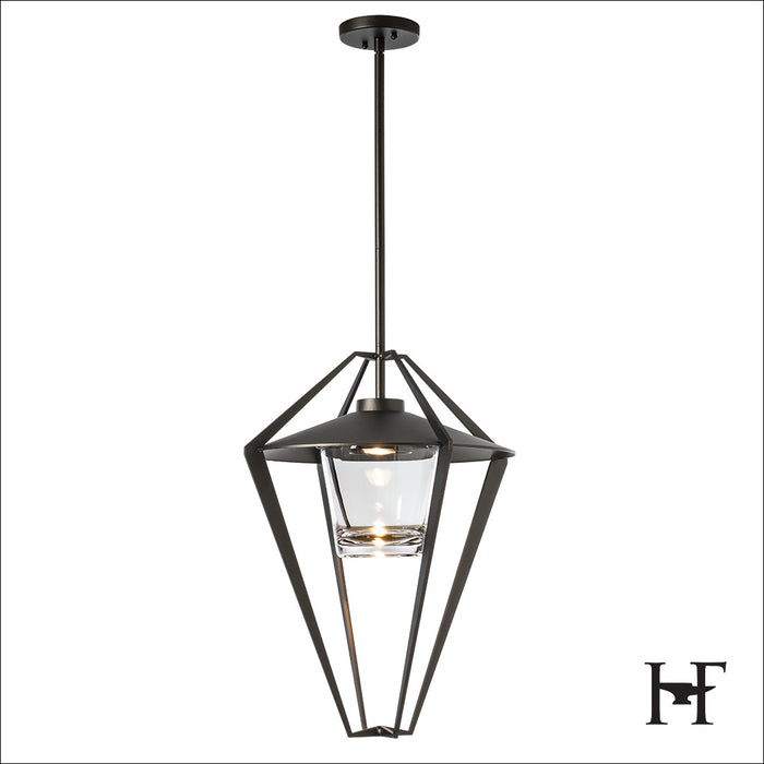 Hubbardton Forge 362651-SKT-MULT-14-ZM0727 One Light Outdoor Pendant/Semi-Flush, Coastal Oil Rubbed Bronze