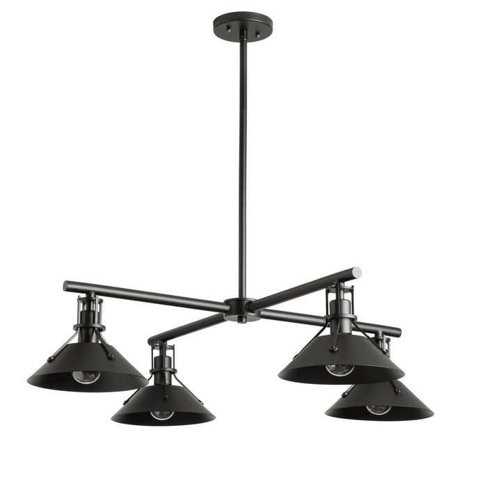 Hubbardton Forge 364210-SKT-MULT-80 Four Light Outdoor Pendant, Coastal Black