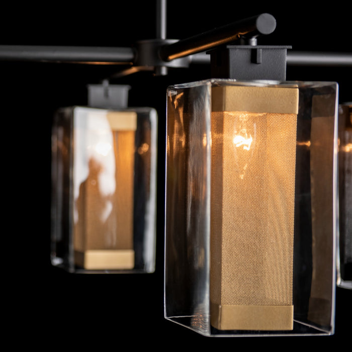 Hubbardton Forge 364213-SKT-MULT-80-70-ZM0093 Four Light Outdoor Pendant, Coastal Black