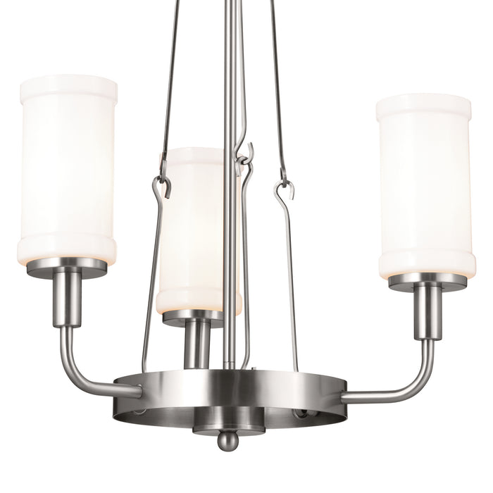 Kichler 52450CLP Three Light Mini Chandelier, Classic Pewter