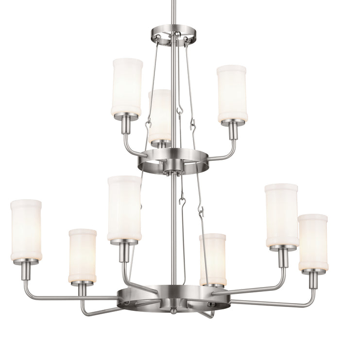Kichler 52452CLP Nine Light Chandelier, Classic Pewter