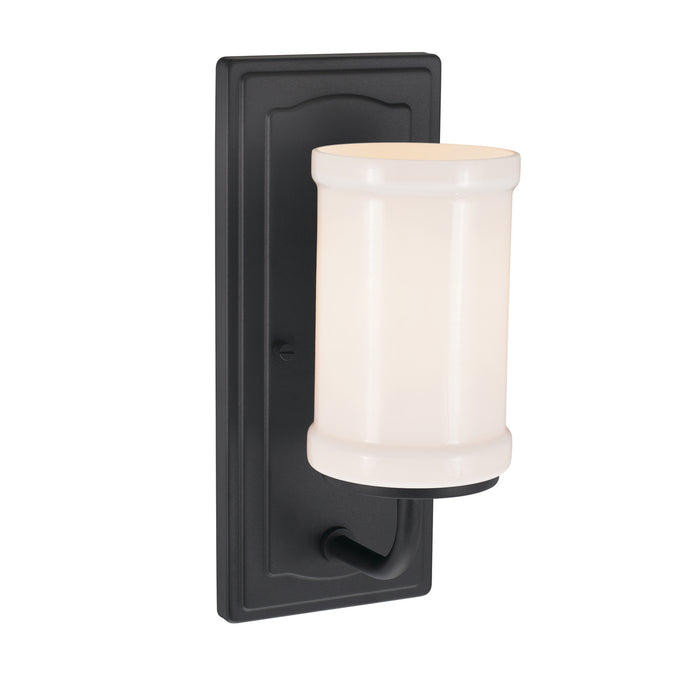 Kichler 52454BKT One Light Wall Sconce, Textured Black