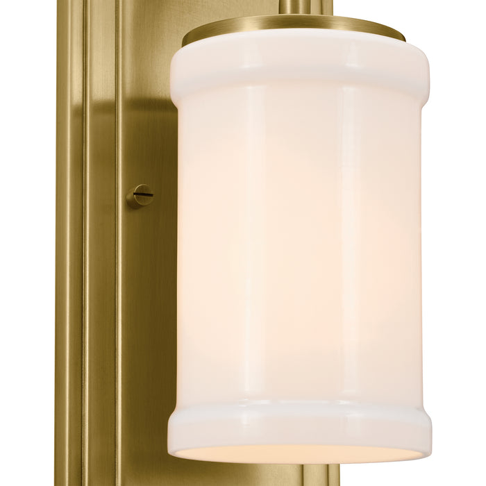 Kichler 52454NBR One Light Wall Sconce, Natural Brass
