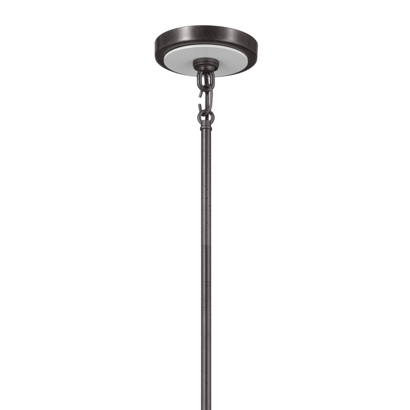 Kichler 52455AVI Five Light Chandelier, Anvil Iron