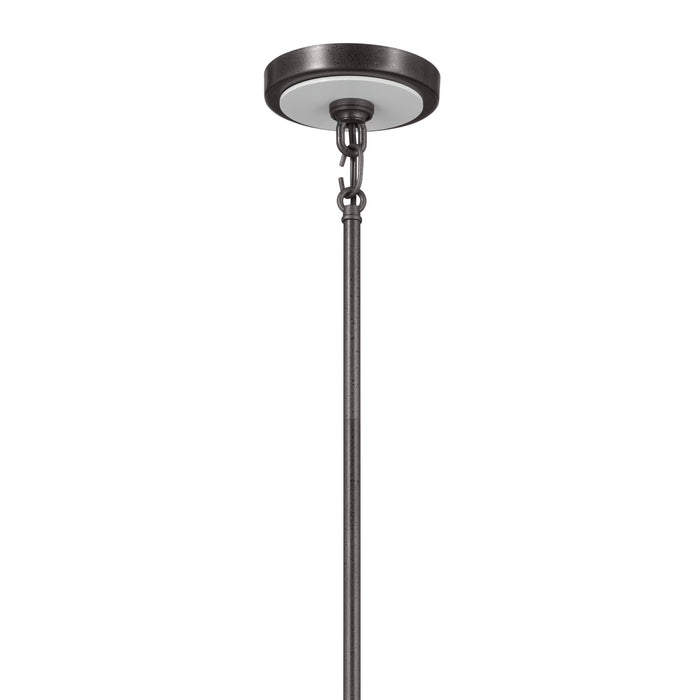 Kichler 52455AVI Five Light Chandelier, Anvil Iron