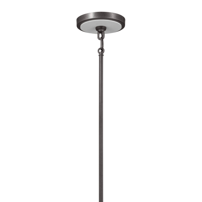 Kichler 52456AVI Eight Light Chandelier, Anvil Iron