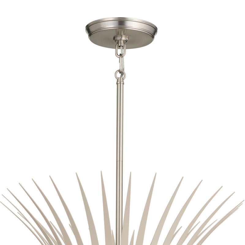 Kichler 52458NI Six Light Chandelier, Brushed Nickel