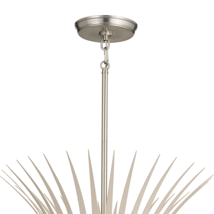 Kichler 52458NI Six Light Chandelier, Brushed Nickel