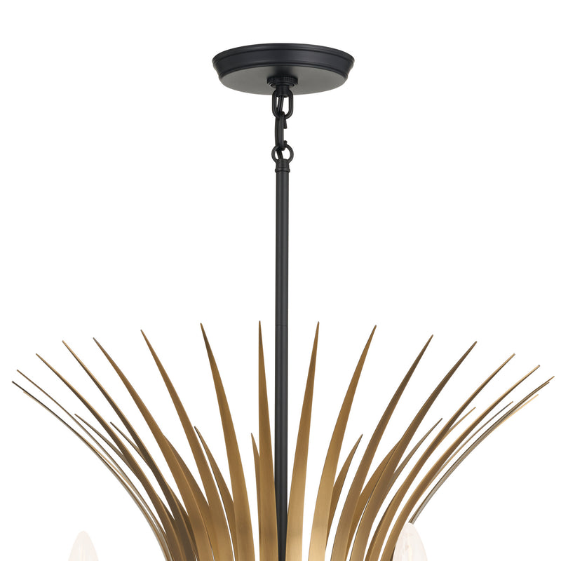 Kichler 52459BK Ten Light Chandelier, Black