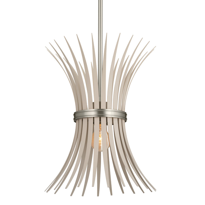 Kichler 52460NI One Light Pendant, Brushed Nickel