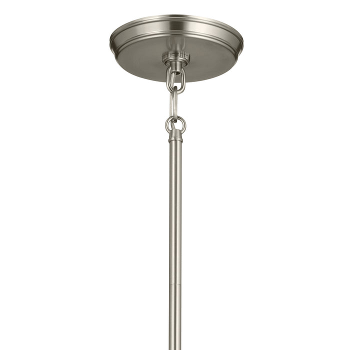 Kichler 52460NI One Light Pendant, Brushed Nickel