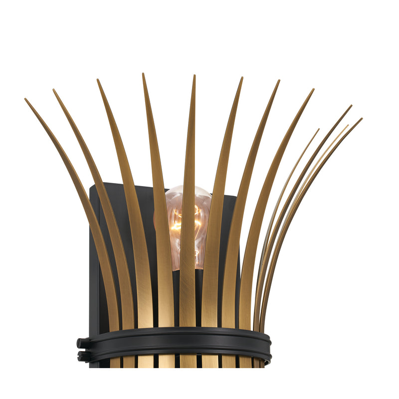 Kichler 52461BK Two Light Wall Sconce, Black