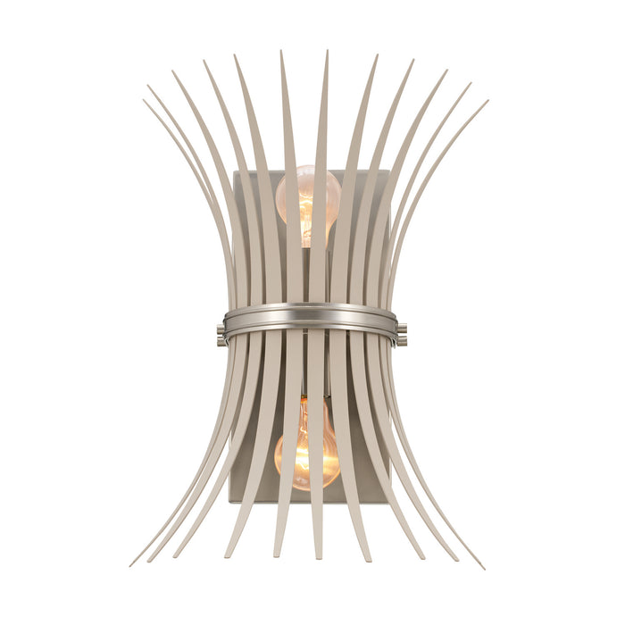 Kichler 52461NI Two Light Wall Sconce, Brushed Nickel