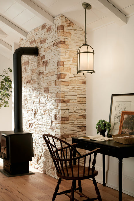 Kichler 52464CHZ One Light Pendant, Character Bronze