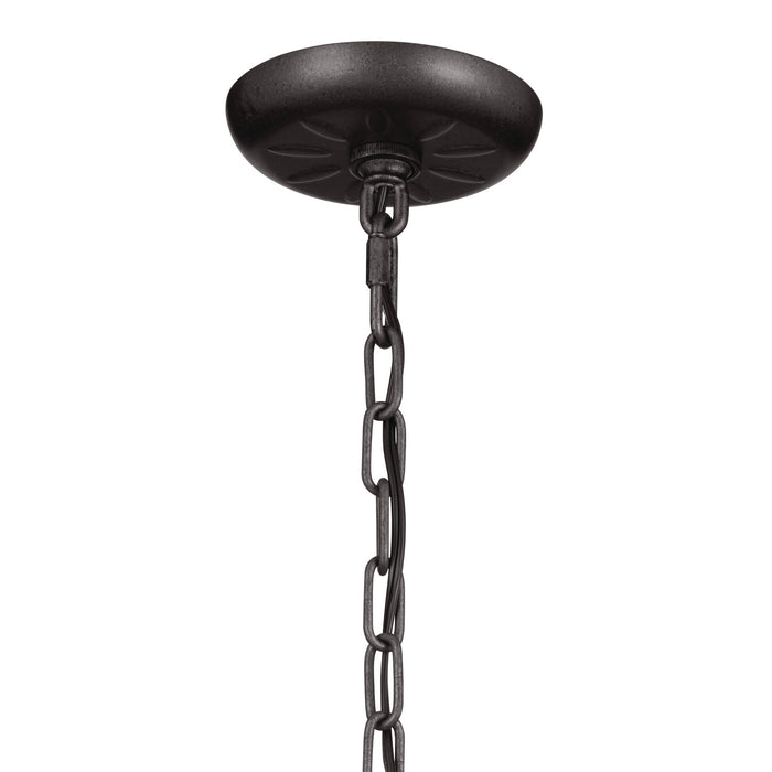 Kichler 52465AVI Three Light Chandelier/Semi Flush, Anvil Iron