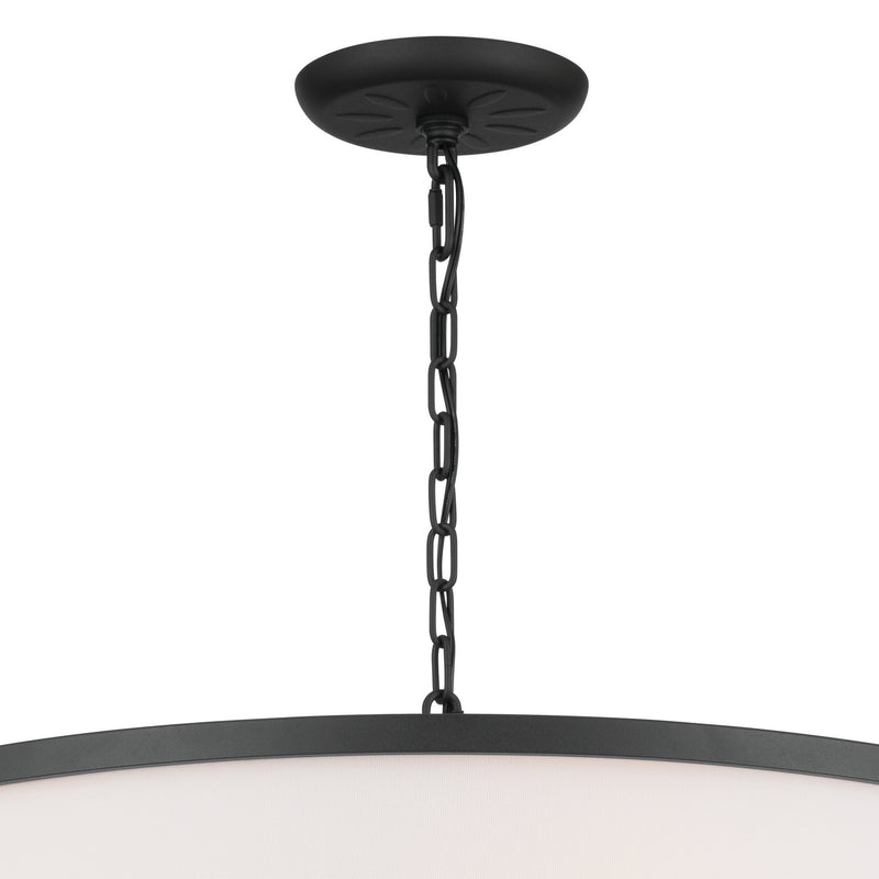 Kichler 52466BKT Six Light Chandelier, Textured Black