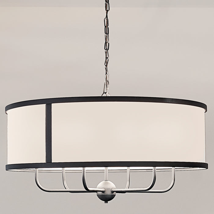 Kichler 52466BKT Six Light Chandelier, Textured Black