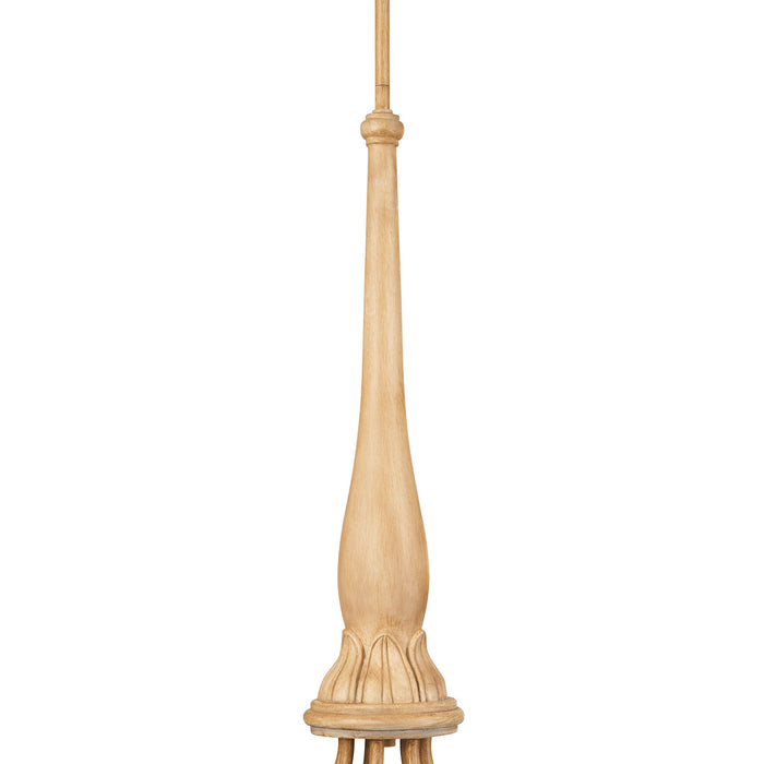 Kichler 52469WMP Seven Light Chandelier, Warm Maple Wood