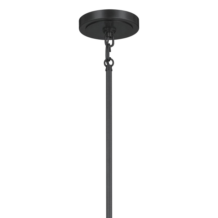 Kichler 52470BK Six Light Chandelier, Black