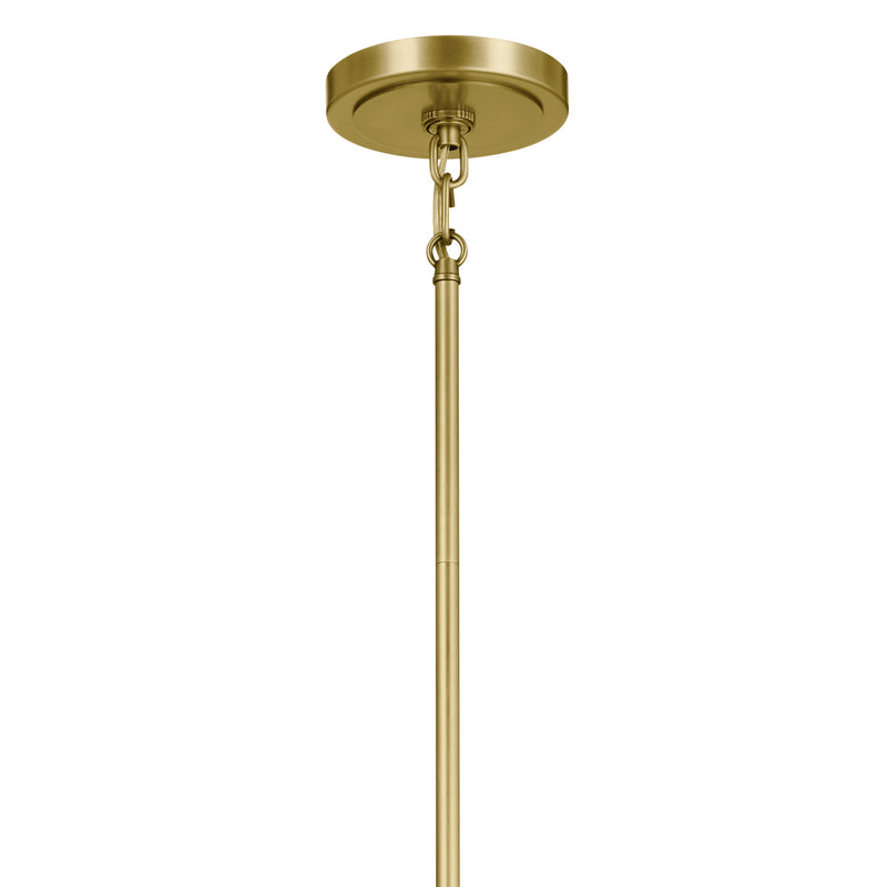 Kichler 52470NBR Six Light Chandelier, Natural Brass