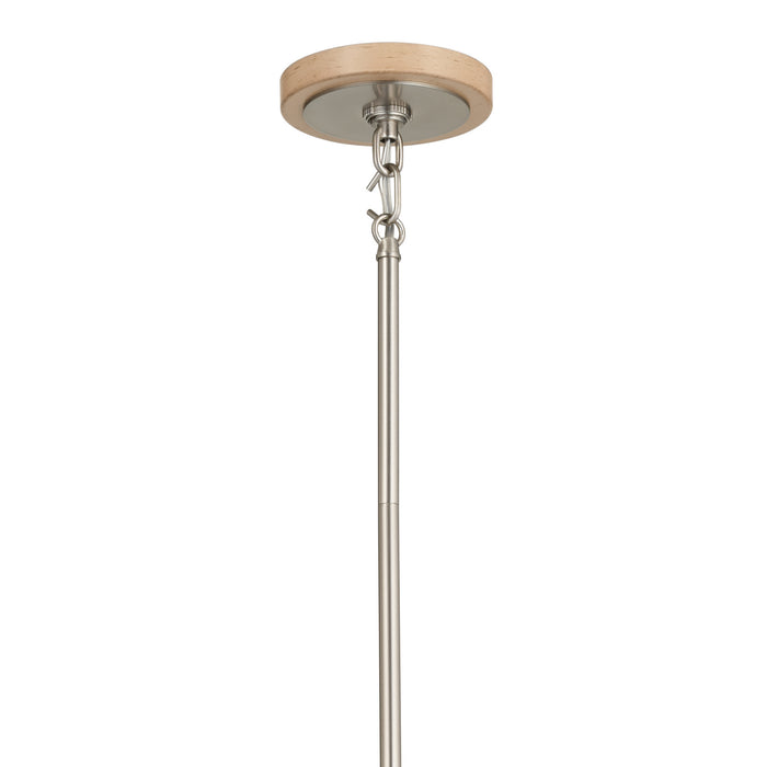 Kichler 52470NI Six Light Chandelier, Brushed Nickel