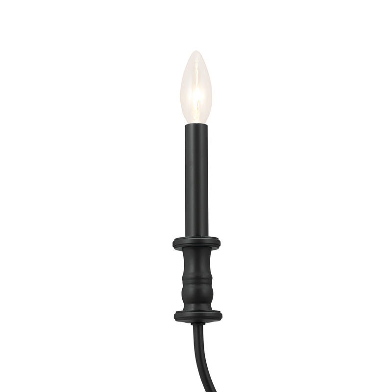 Kichler 52471BK Nine Light Chandelier, Black