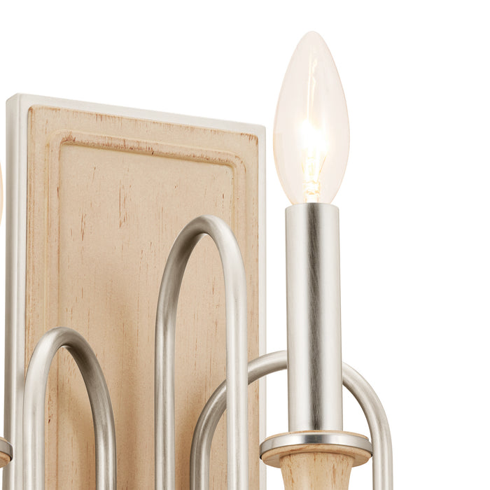 Kichler 52473NI Three Light Wall Sconce, Brushed Nickel