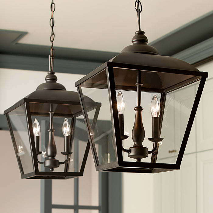 Kichler 52474BKT Two Light Pendant, Textured Black