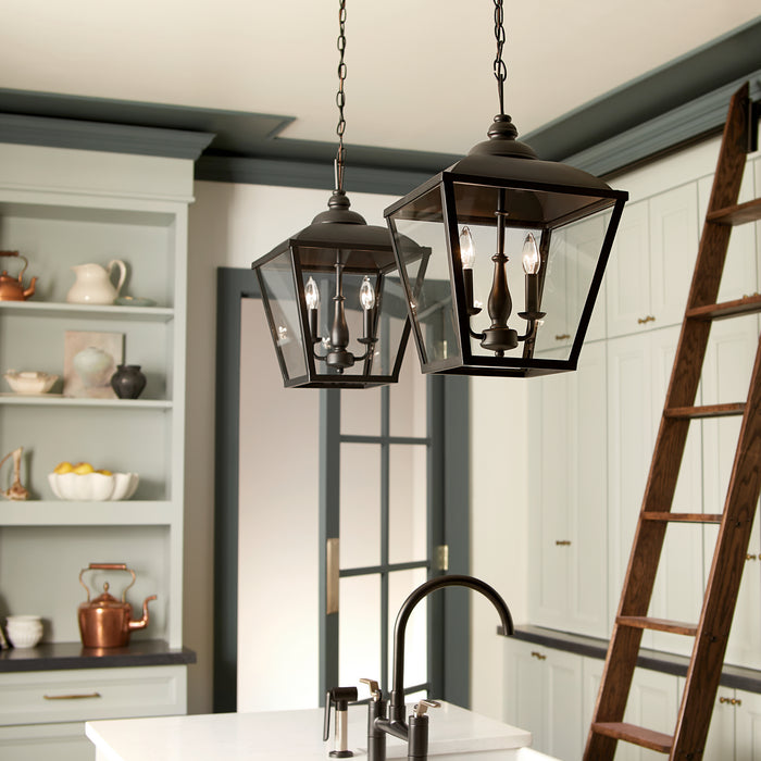Kichler 52474BKT Two Light Pendant, Textured Black