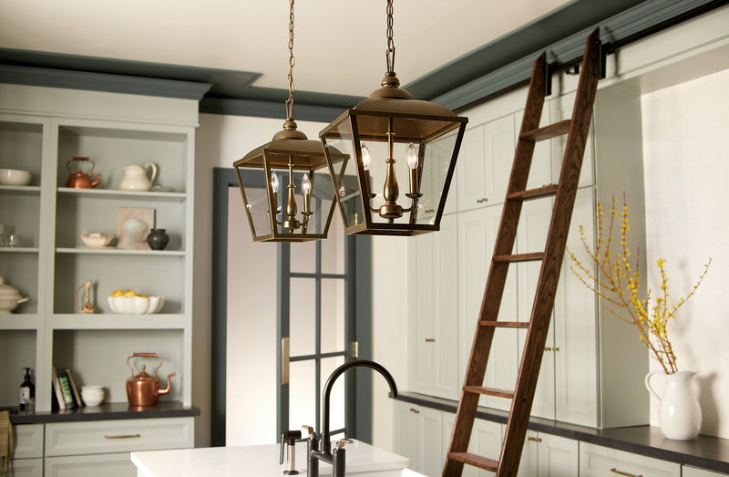 Kichler 52474CHZ Two Light Pendant, Character Bronze