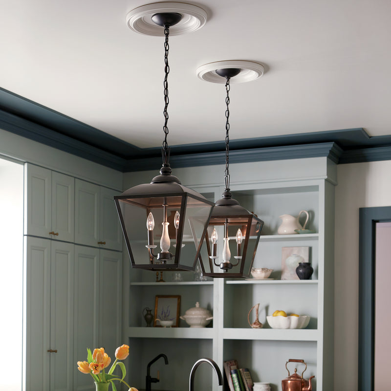 Kichler 52474AVI Two Light Pendant, Anvil Iron
