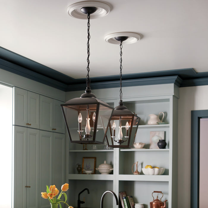 Kichler 52474AVI Two Light Pendant, Anvil Iron