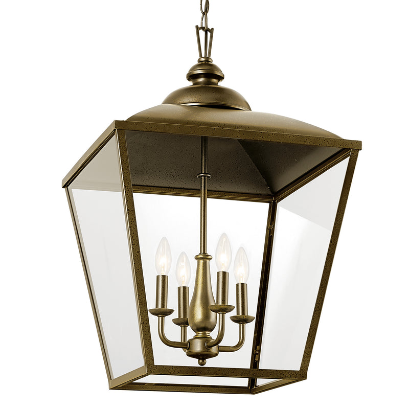 Kichler 52475CHZ Four Light Foyer Pendant, Character Bronze