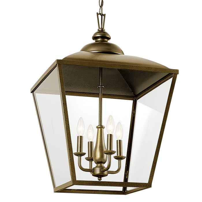 Kichler 52475CHZ Four Light Foyer Pendant, Character Bronze