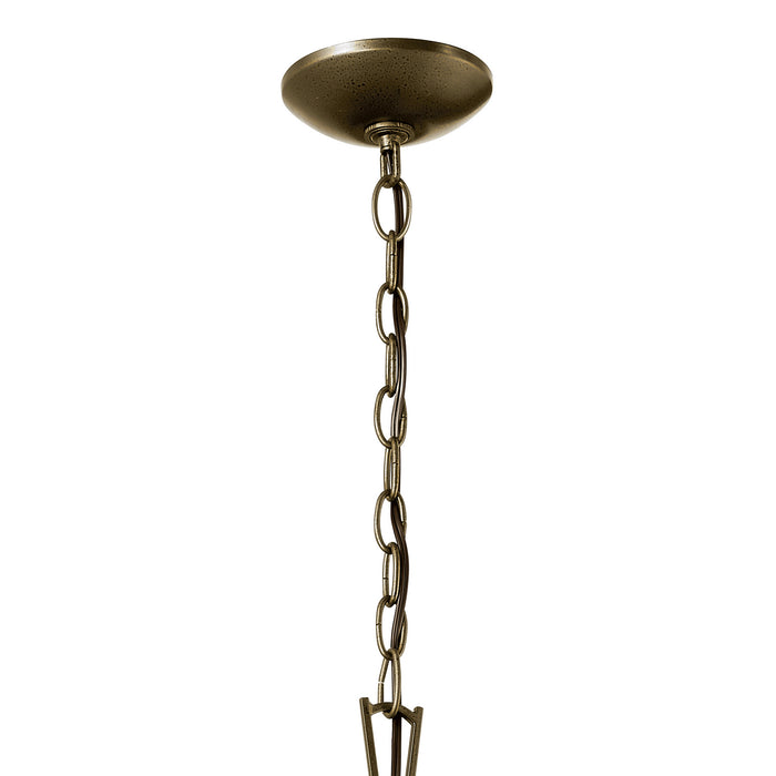 Kichler 52475CHZ Four Light Foyer Pendant, Character Bronze