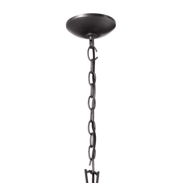 Kichler 52475AVI Four Light Foyer Pendant, Anvil Iron