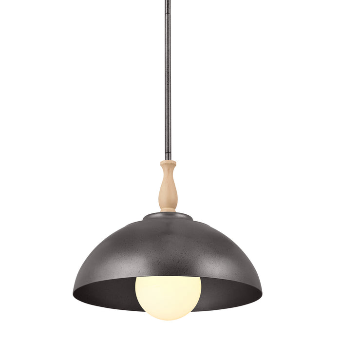 Kichler 52476AVI One Light Pendant, Anvil Iron