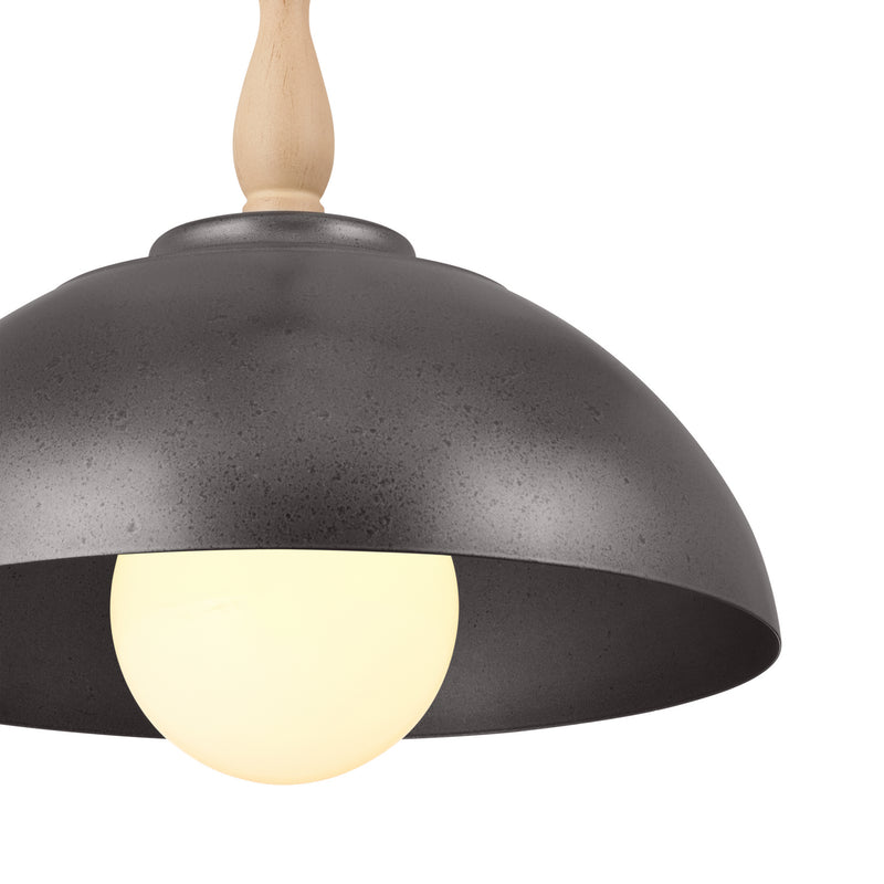 Kichler 52476AVI One Light Pendant, Anvil Iron