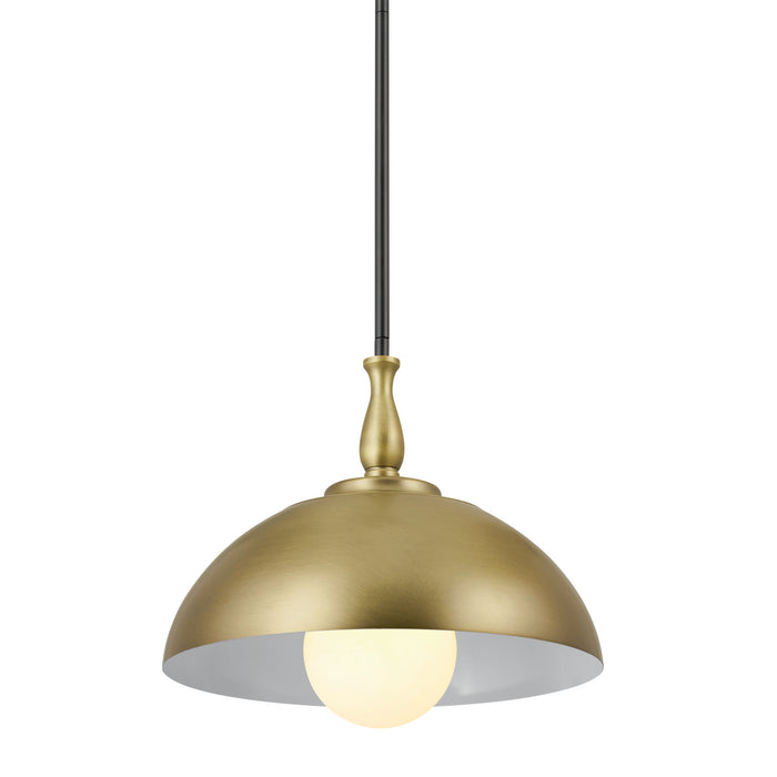 Kichler 52476NBR One Light Pendant, Natural Brass