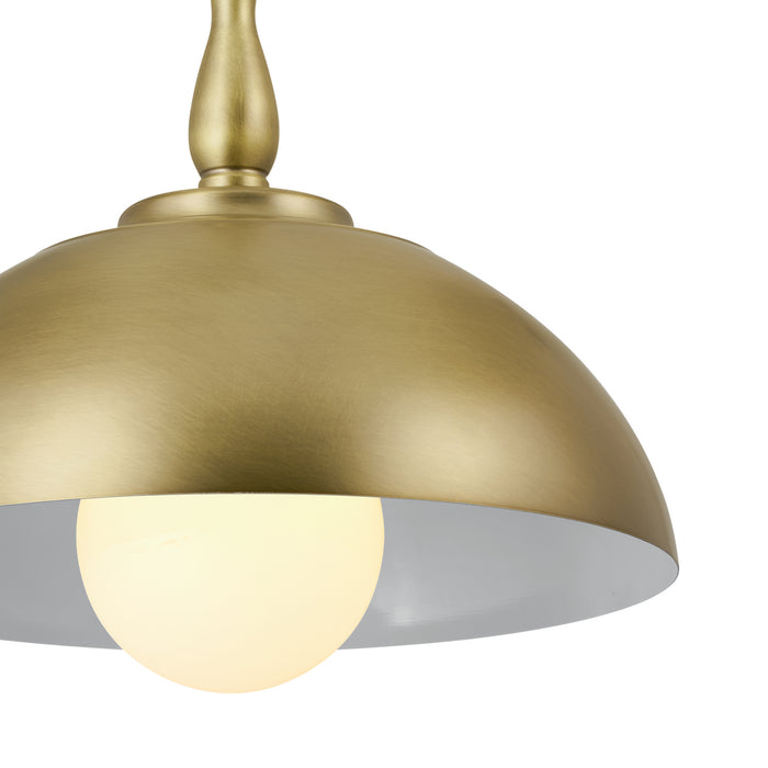 Kichler 52476NBR One Light Pendant, Natural Brass