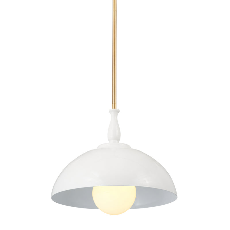 Kichler 52476WH One Light Pendant, White