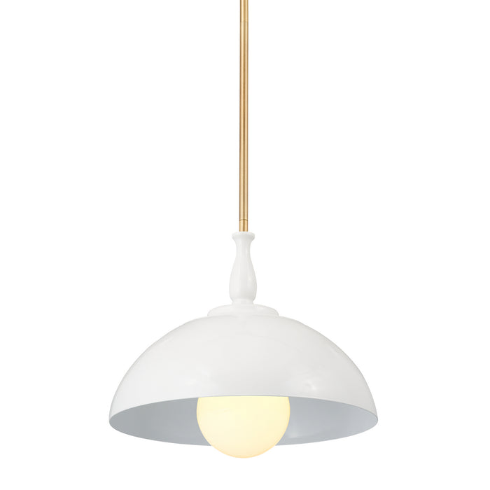 Kichler 52476WH One Light Pendant, White