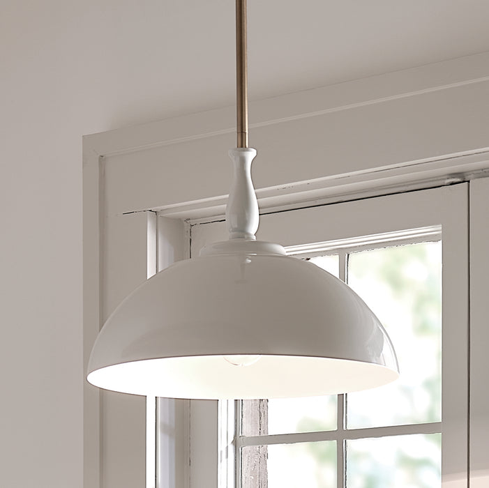 Kichler 52476WH One Light Pendant, White