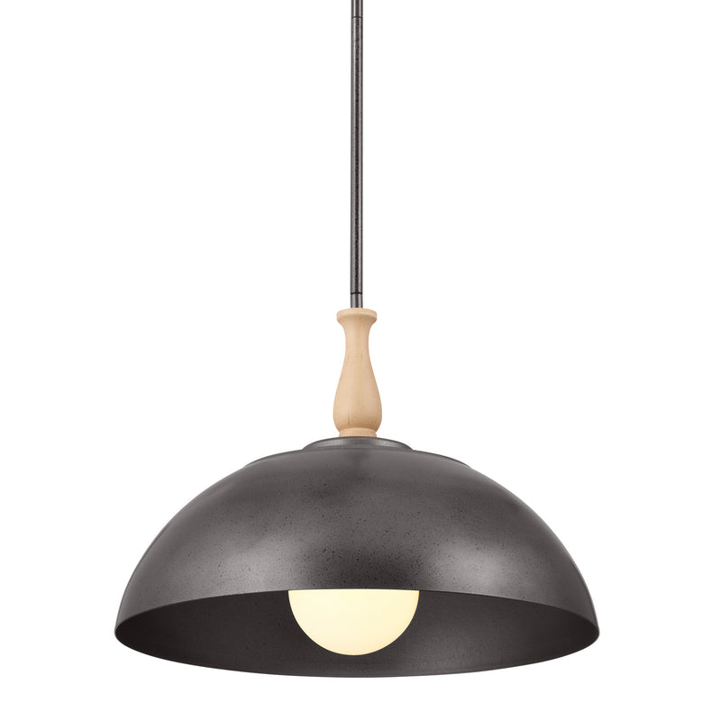 Kichler 52477AVI One Light Pendant, Anvil Iron