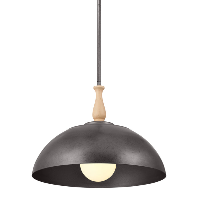 Kichler 52477AVI One Light Pendant, Anvil Iron