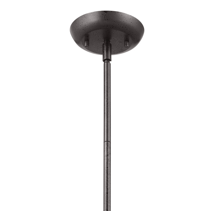 Kichler 52477AVI One Light Pendant, Anvil Iron